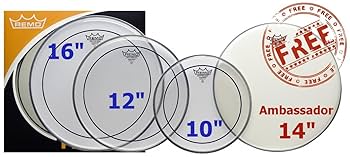 【新品最安】REMO Pinstripe X Clear 10インチ 5枚セット Remo Pinstripe Clear 5-Piece Tom Drum Head Pack | Guitar Center